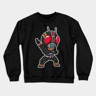 Kamen Rider Black Chibi Style Kawaii Crewneck Sweatshirt
